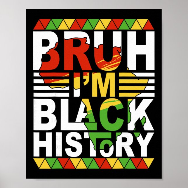Affiche Bruh c'est le Mois de l'histoire des Noirs Adolesc (Devant)