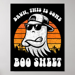 Affiche Bruh C'Est Une Feuille De Boite Drôle Halloween Gh