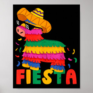 Affiche Bruh Faisons la Fête Cinco Mayo Pinata Drôle Mexic