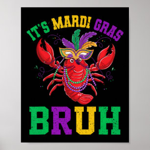 Affiche Bruh Mardi Gras Ados Garçons Enfants Mardi Gras 5