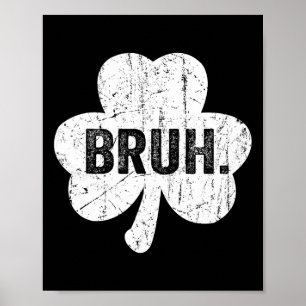 Affiche Bruh Meme Drôle Dire Bro Salutation Ado Garçon St 