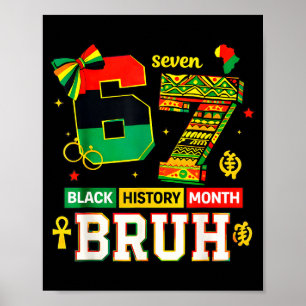 Affiche Bruh Mois de l'histoire des Noirs Drôle Coquette 6