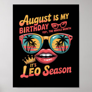 Affiche Bruh Son Anniversaire It ' ; s Saison Léo, leo