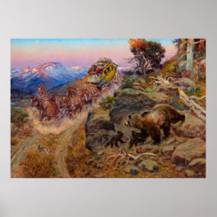 Affiche Bruin Not Bunny Turned the Leaders, 1924, par Russ