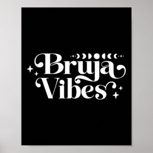 Affiche Bruja Vibes sorcières Spirituelle Bruja Vibes Lati