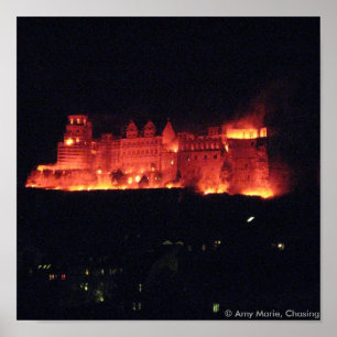 Affiche Brûlage du château de Heidelberg