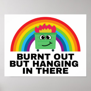 Affiche Brûlé, mais accroché là-bas