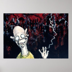 AFFICHE "BRÛLURE DE BÉBÉ DE BRÛLURE "