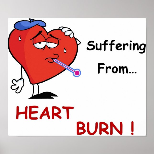 Affiche brûlure de coeur pleine (Devant)