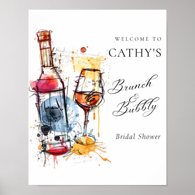 Affiche Brunch au Champagne de bienvenue et Réception de m (Devant)