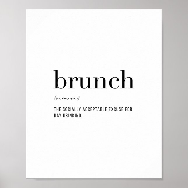 Affiche Brunch de définition (Devant)