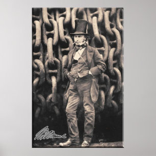 Affiche BRUNEL Isambard Royaume Brunel Génie génie génie g