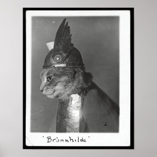Affiche Brunhild Brunhilda Brynhild Brünhilde Chat