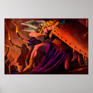 Affiche Brunhilde Weeps à Sigfried's Funeral Pyre