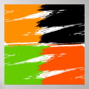 Affiche Brush Stroke Paint