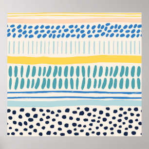Affiche Brush Strokes : Abstrait Fun sans couture
