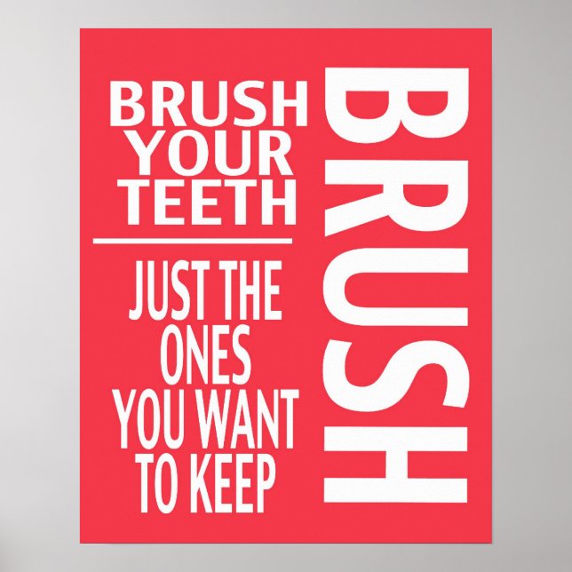AFFICHE BRUSH TON DENTS (Devant)