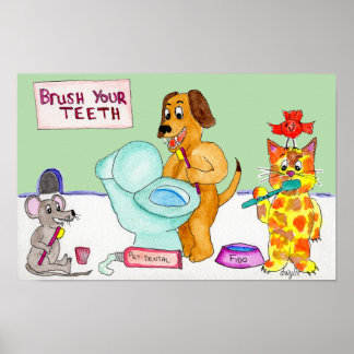 Affiche Brush your Teeth!