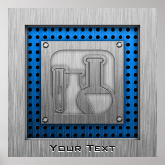 Affiche Brushed Metal-look Chemistry