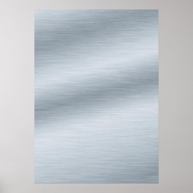 Affiche Brushed Silver Look Background Art (Devant)