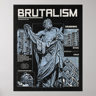 Affiche Brutalisme - Conception Brutaliste