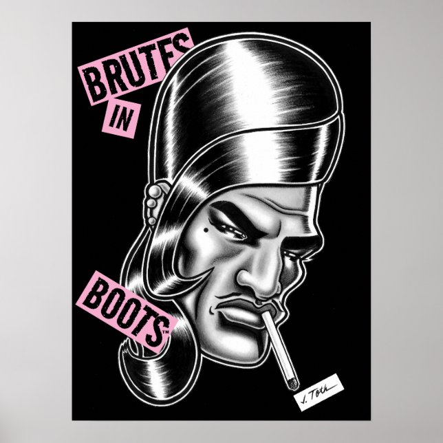 Affiche Brutes en bottes™/"Boots" LaDoll™ (Devant)