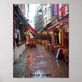 Affiche Bruxelles, Belgique