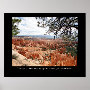 Affiche Bryce Canyon National Park Citation Inspirante