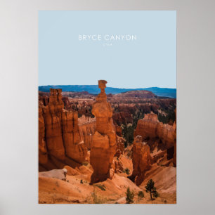 Affiche Bryce Canyon, Utah Travel Artwork