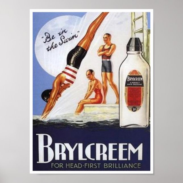 Affiche Brylcréme vintage Be in the Swim Ad (Devant)