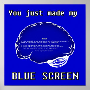 Affiche BSOD Cerveau