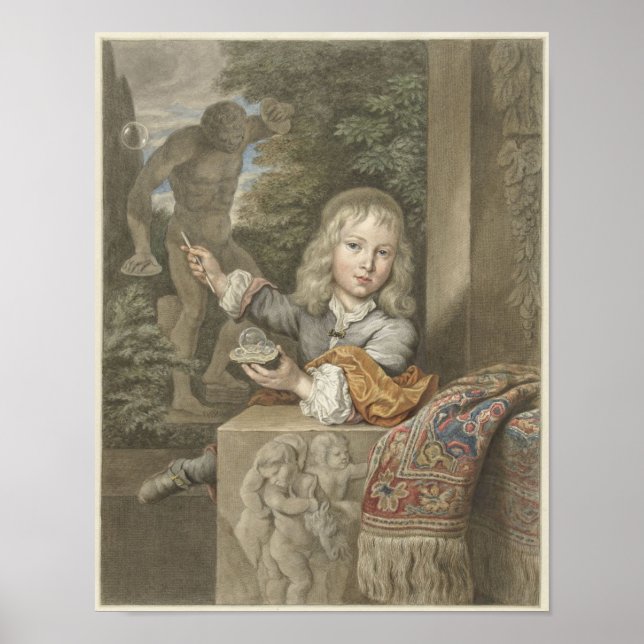 Affiche Bubble-Blowing Boy (Devant)