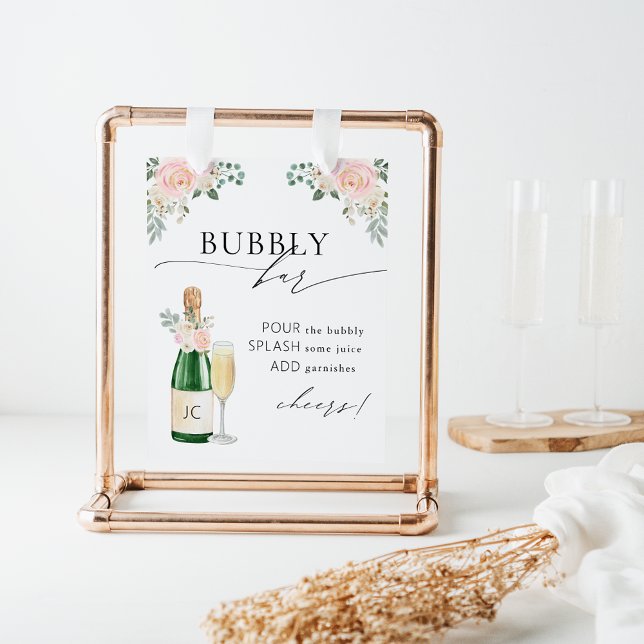 Affiche Bubbly Bar Mariage (Créateur téléchargé)
