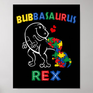Affiche Bubbysaurus Sensibilisation sur l'autisme Frère Di