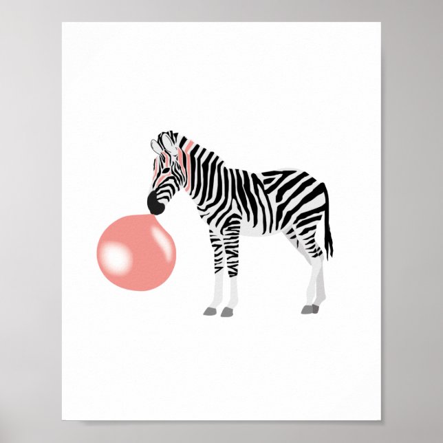 Affiche Buble Gum Zebra Blowbble (Devant)