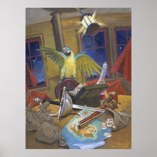 Affiche Buccaneer's Booty - Pirate Art de Kulhanek (Devant)