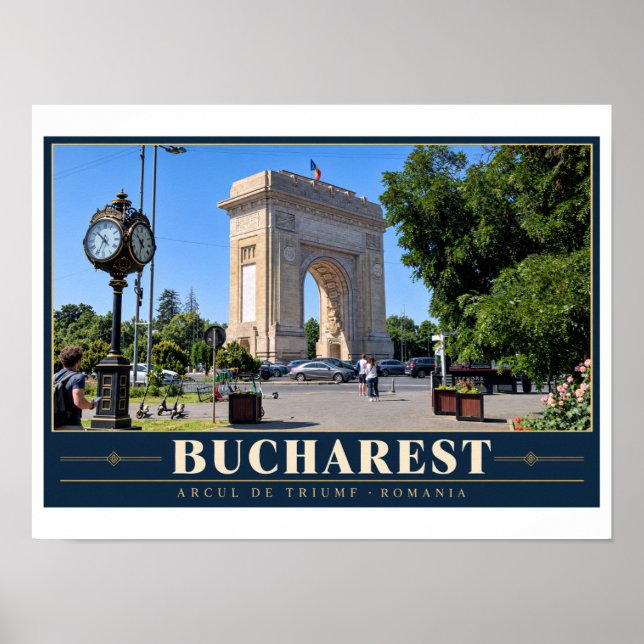 Affiche Bucharest Arcul de Triumf (Devant)