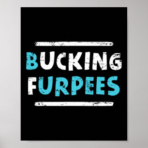 Affiche Bucking Furpees drôle de travail humour de salle d