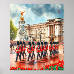 Affiche Buckingham Palace London Watercolor