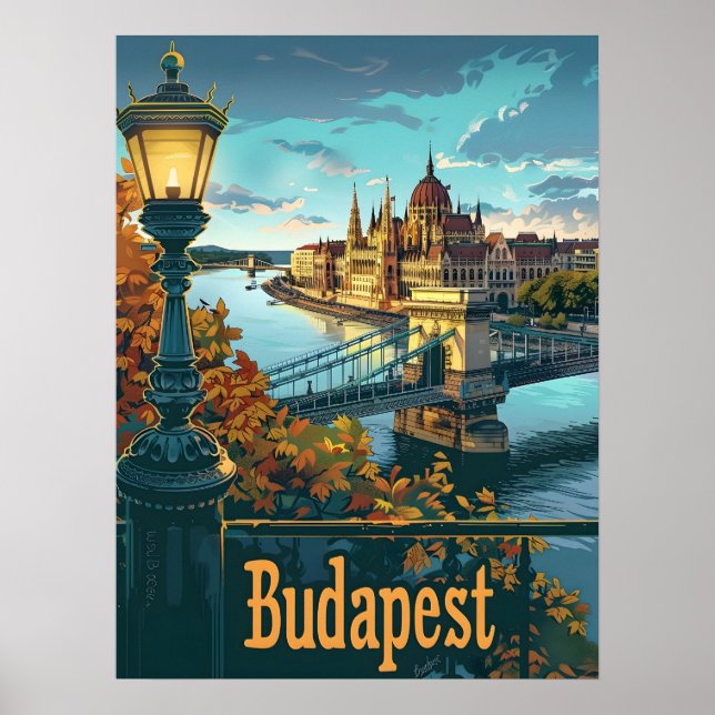 Affiche Budapest Danube (Devant)
