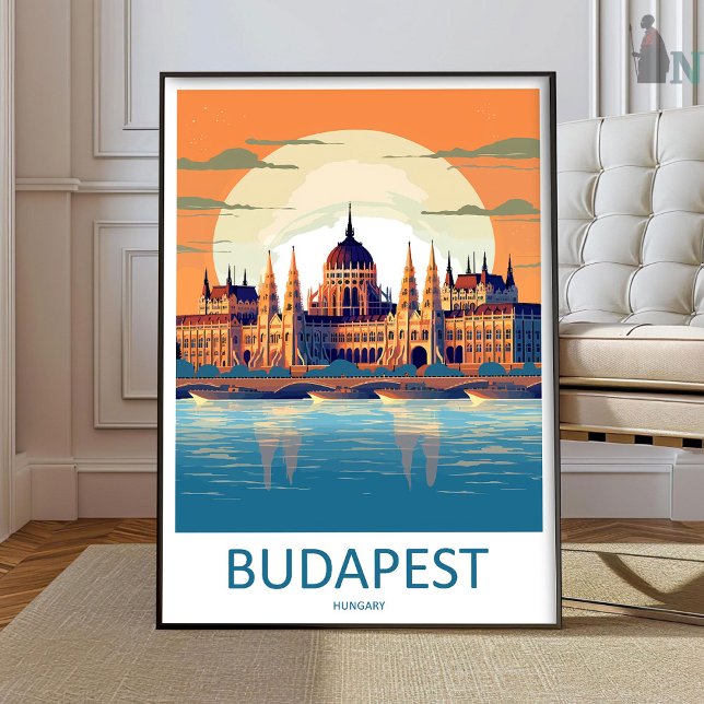 Affiche Budapest Travel Print Wall Art Budapest Wall Hangi (Créateur téléchargé)