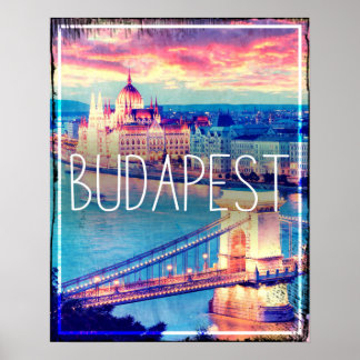 Affiche Budapest vintage