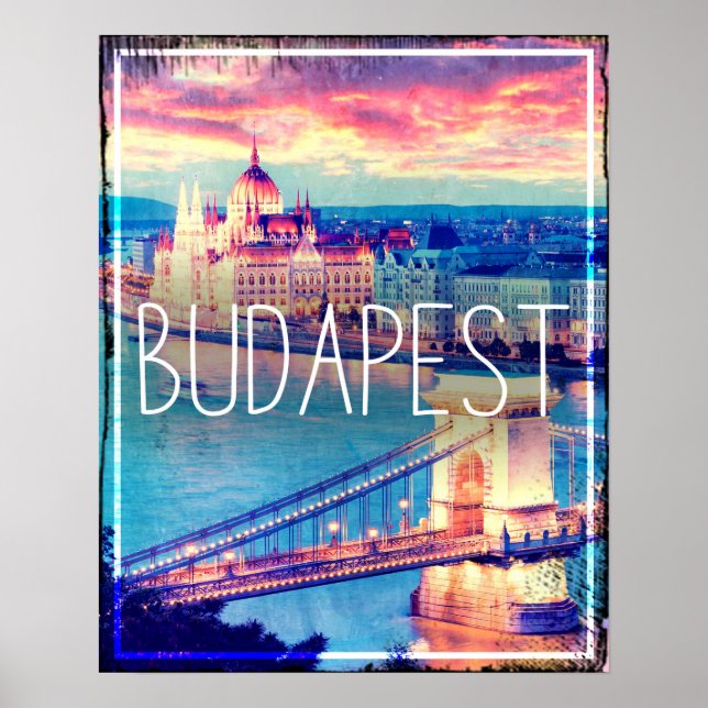 Affiche Budapest vintage (Devant)