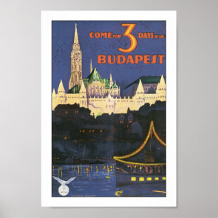 Affiche Budapest vintage
