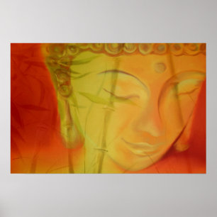 Affiche Buddha &Bambus