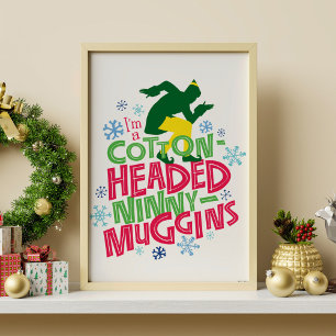 Affiche Buddy l'Elfe   Ninny-muggins en coton