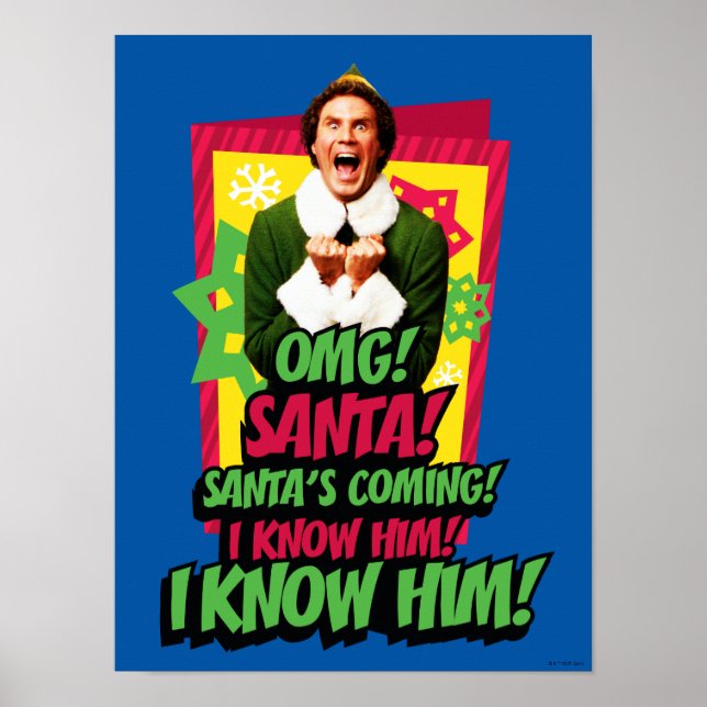 Affiche Buddy l'Elfe | OMG ! PÈRE NOËL ! (Devant)