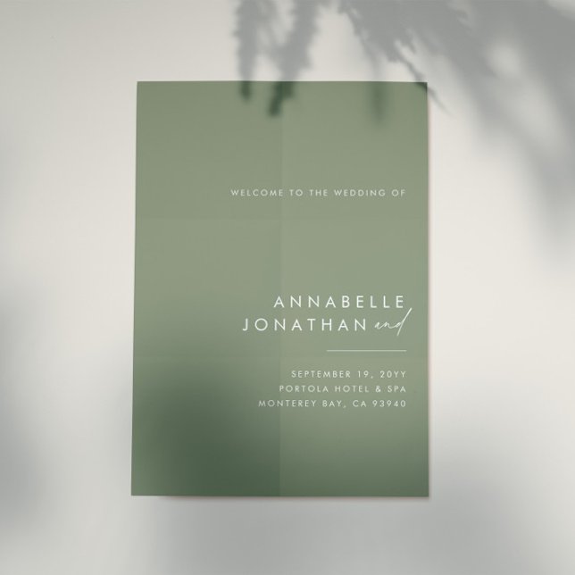 Affiche Budget moderne minimaliste élégant vert (Créateur téléchargé)