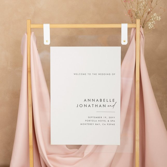 Affiche Budget naturel moderne minimaliste élégant noir bl (Créateur téléchargé)