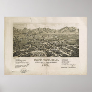 Affiche Buena Vista, Colorado (1882)